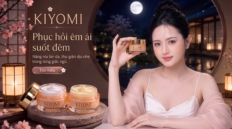 Kem đêm KIYOMI Anti-Allergy Cream phục hồi da ban đêm