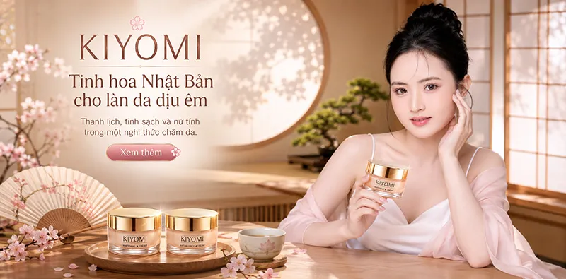 Kem ngày KIYOMI Whitening Cream mang tinh hoa chăm sóc da Nhật Bản